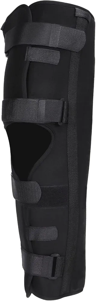 Knee Immobilizer, Strong Comfortable Support Practical Knee Splint Brace with Four Adjustable Straps(L)