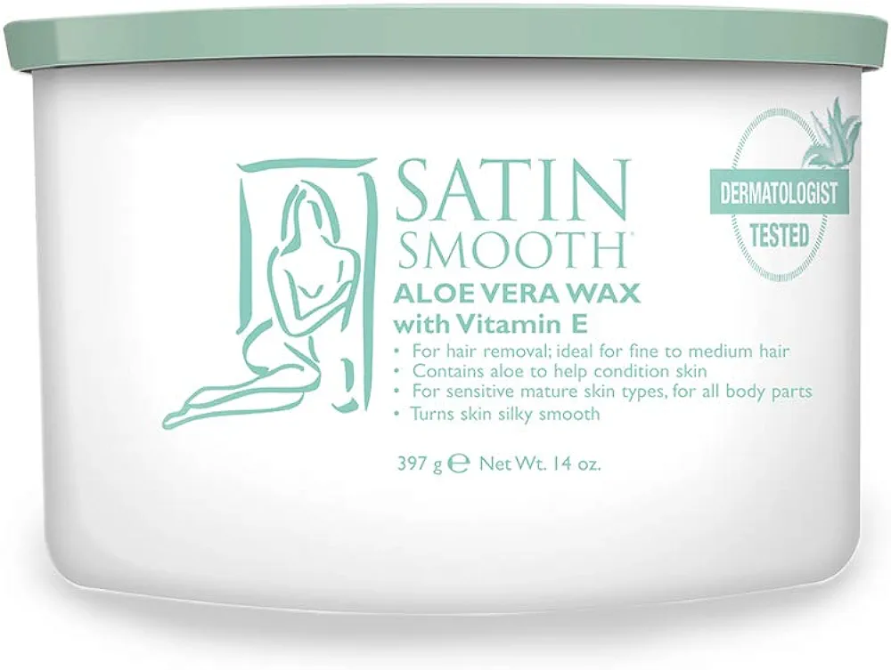 Satin Smooth Aloe Vera Hair Removal Wax 14oz.