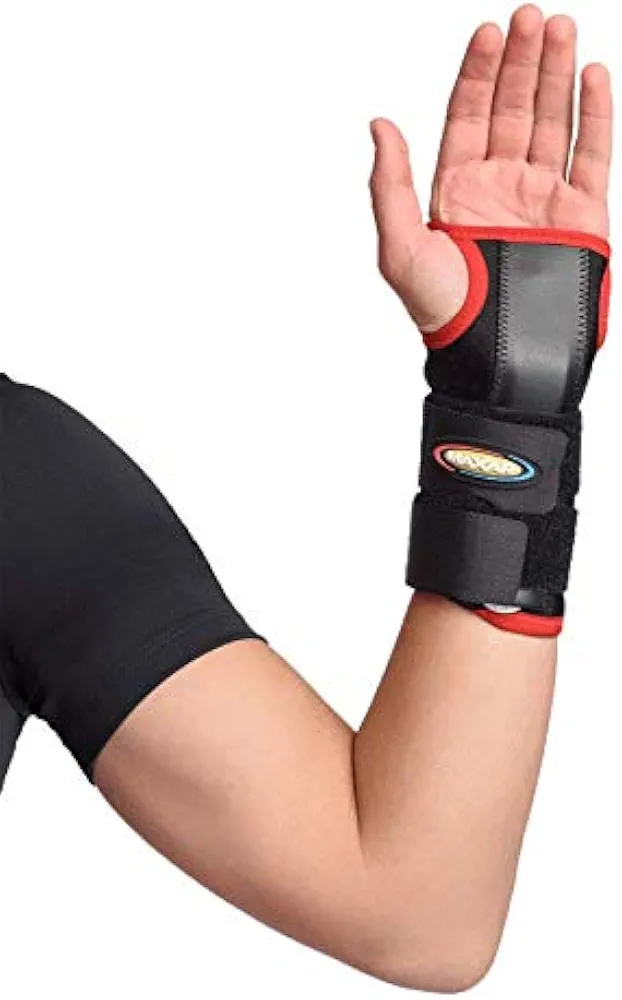 Maxar Maxar Breathable Airprene Carpal Tunnel Wrist Support Brace, Removable Palmar Stay, Black, Medium