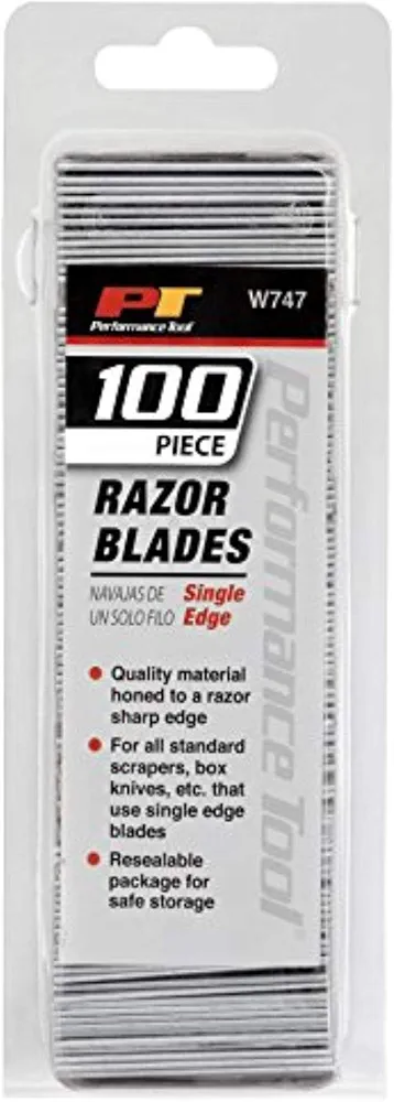 Performance Tool W747 100 pc Single Edge Razor Blades