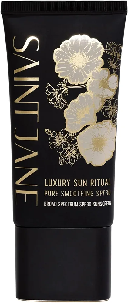 SAINT JANE - Luxury Sun Ritual - Pore Smoothing SPF 30 Mineral Sunscreen | Luxury, Floral-Infused, Clean Skincare (1.7 oz | 50 ml)