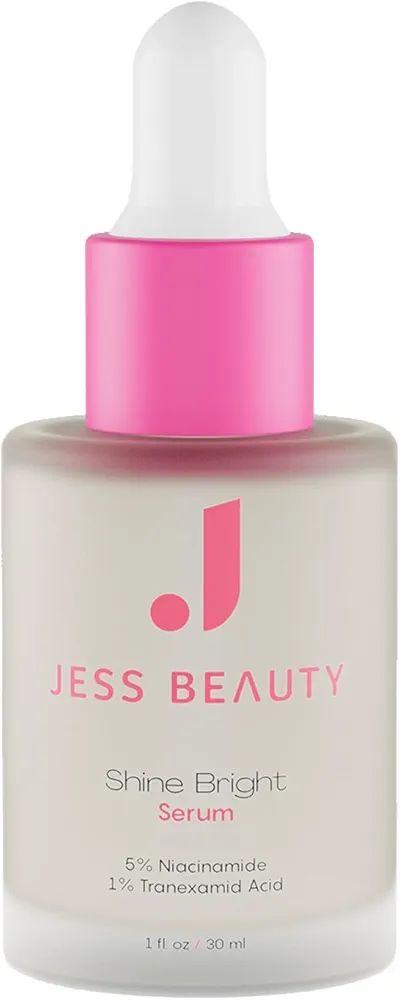 JESS BEAUTY | Skin Care Shine Bright Serum Niacinamide Face Moisturizer Minimizes Pores | Skincare Face Cream 1 fl. oz