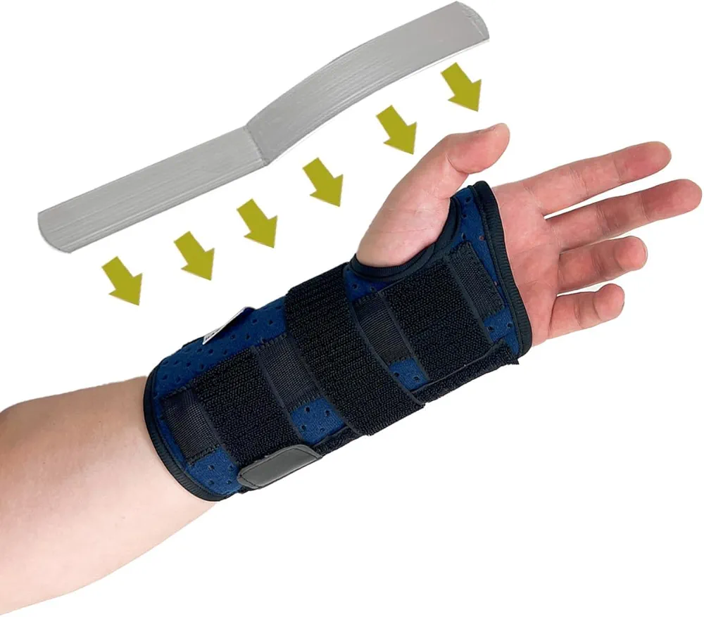 Carpal Tunnel Wrist Brace - Compression Hand Support Splint for Men & Women - Perfect for Bowling, Golf, Sports, and Athletic Pain - Universal Adjustable Fit for Small Hands (Left Hand)