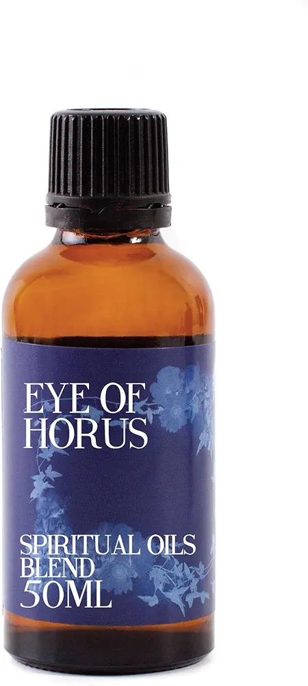 Mystix London | Eye of Horus | Spiritual Pure & Natural Essential Oil Blend 50ml - for Diffusers, Aromatherapy & Massage Blends | Perfect as a Gift | Vegan, GMO Free