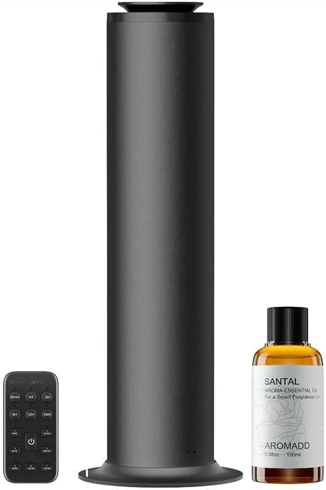 2800 sq.ft Floor Standing Waterless Diffuser, 600ml Scent Air Machine +100ml Santal Essential Oil for Diffuser