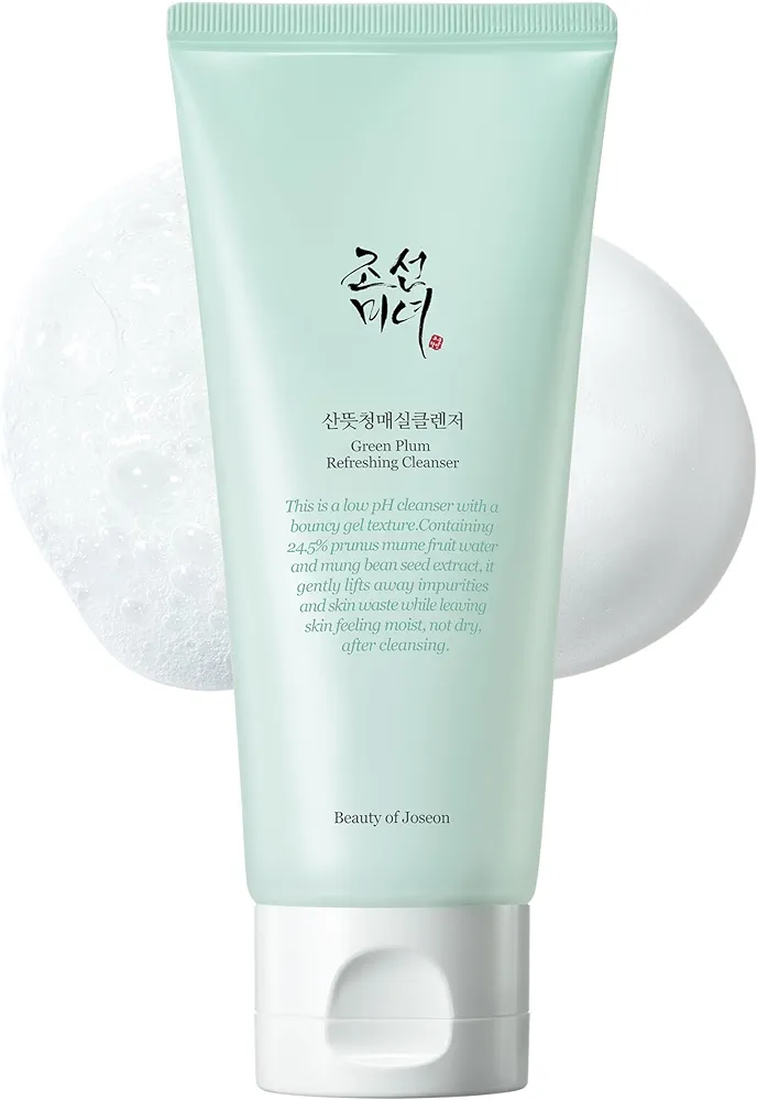 Beauty of Joseon Green Plum Refreshing Cleanser Gel Type Deep Pore Cleansing, Acne Face Wash, Blackhead Remover for All Skin Types, Korean Skincare 100ml, 3.38 fl.oz