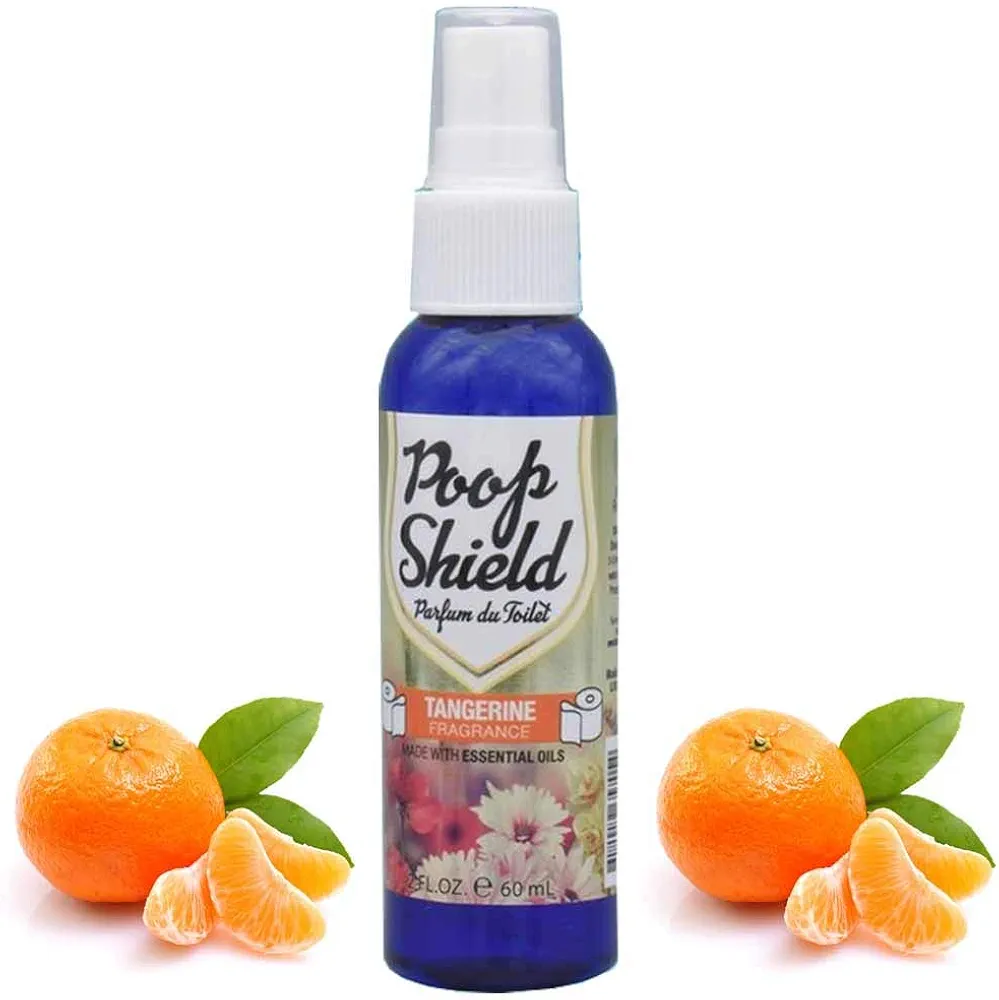 1 Pc Tangerine Toilet Bowl Air Freshener Spray Bathroom Odor Eliminator 2 Oz