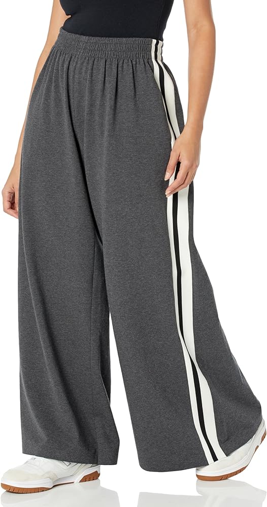 Norma Kamali Women's Side Stripe Boyfriend Sweatpant