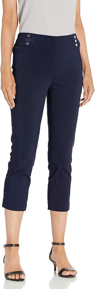 Rafaella Women's Pull-On Supreme Stretch Comfort Fit Capri Pant