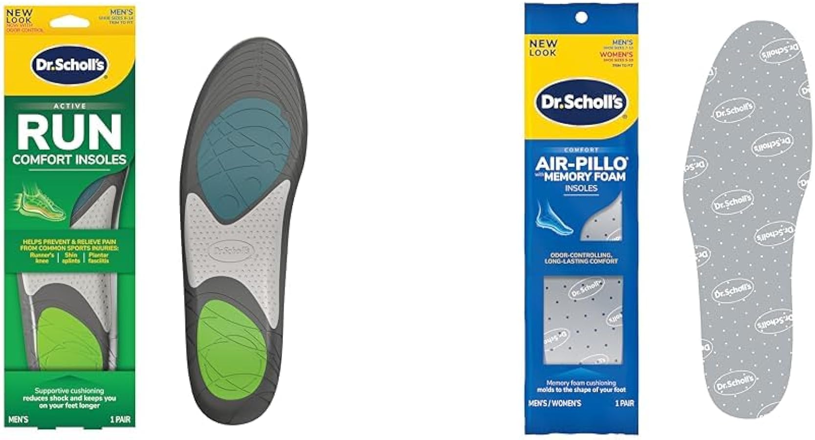 Dr. Scholl's Run Active Comfort Insoles,Trim to Fit Inserts