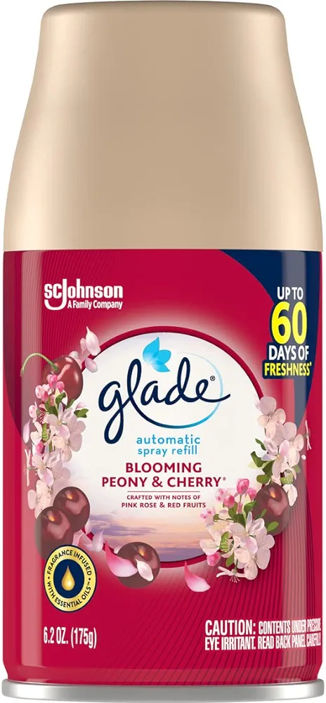 Glade Blooming Peony & Cherry Automatic Spray Refill 6.2 Oz 6-Pack