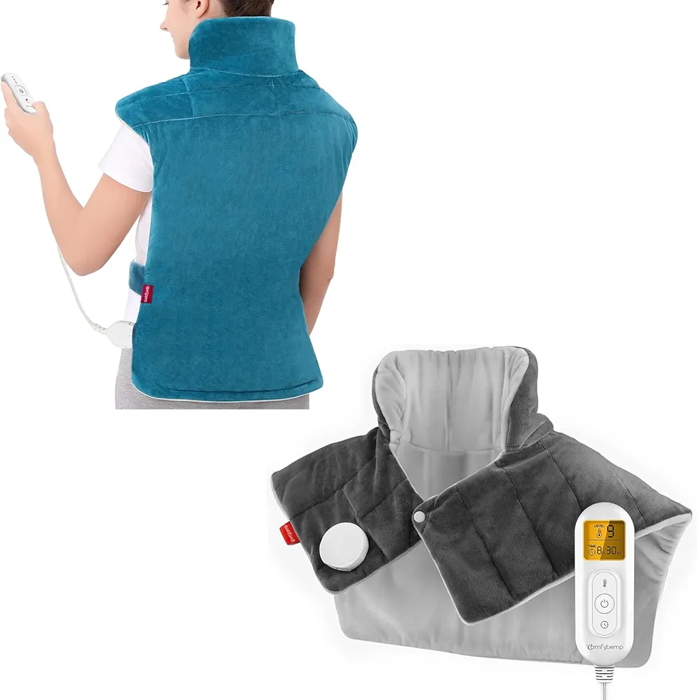 Comfytemp Heating Pad for Neck and Shoulders and XXL Large Heat Pad for Neck and Shoulders and Back, FSA HSA Eligible