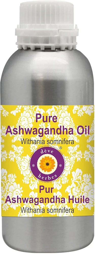 dève herbes Pure Ashwagandha Oil (Withania somnifera) 1250ml (42 oz)