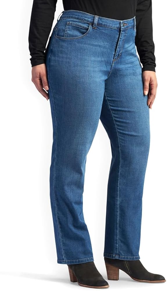 Lee Women's Plus Size Relaxed Fit Straight Leg Jean