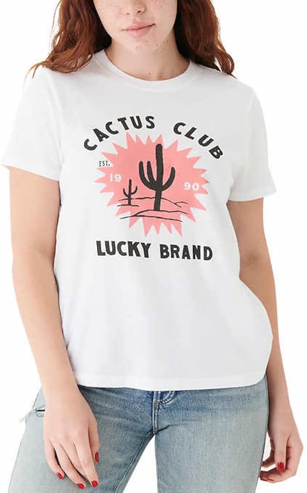 Lucky Brand Womens Graphic Tee Short Sleeve