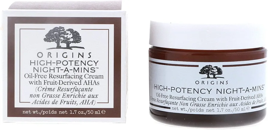 ORIGINS High Potency Night-A-Mins Resurfacing Oil-Free Cream with Fruit-Derived AHA’s 30ml