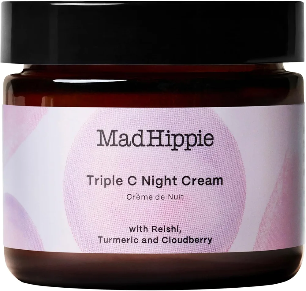 Mad Hippie Triple C Night Cream - Hydrating Face Moisturizer and Skin Brightening Face Cream for Women/Men, 3 Forms of Vitamin C, Anti-Aging Cream, 2.1 Oz