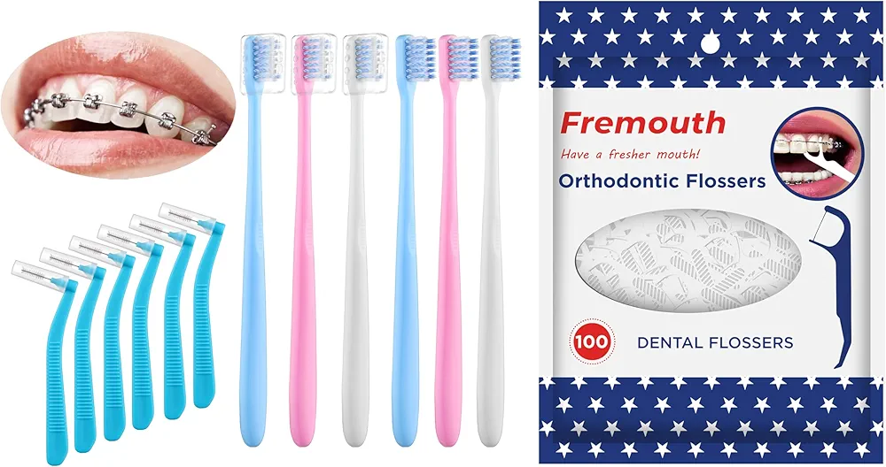 Orthodontic Flossers & Toothbrush for Braces