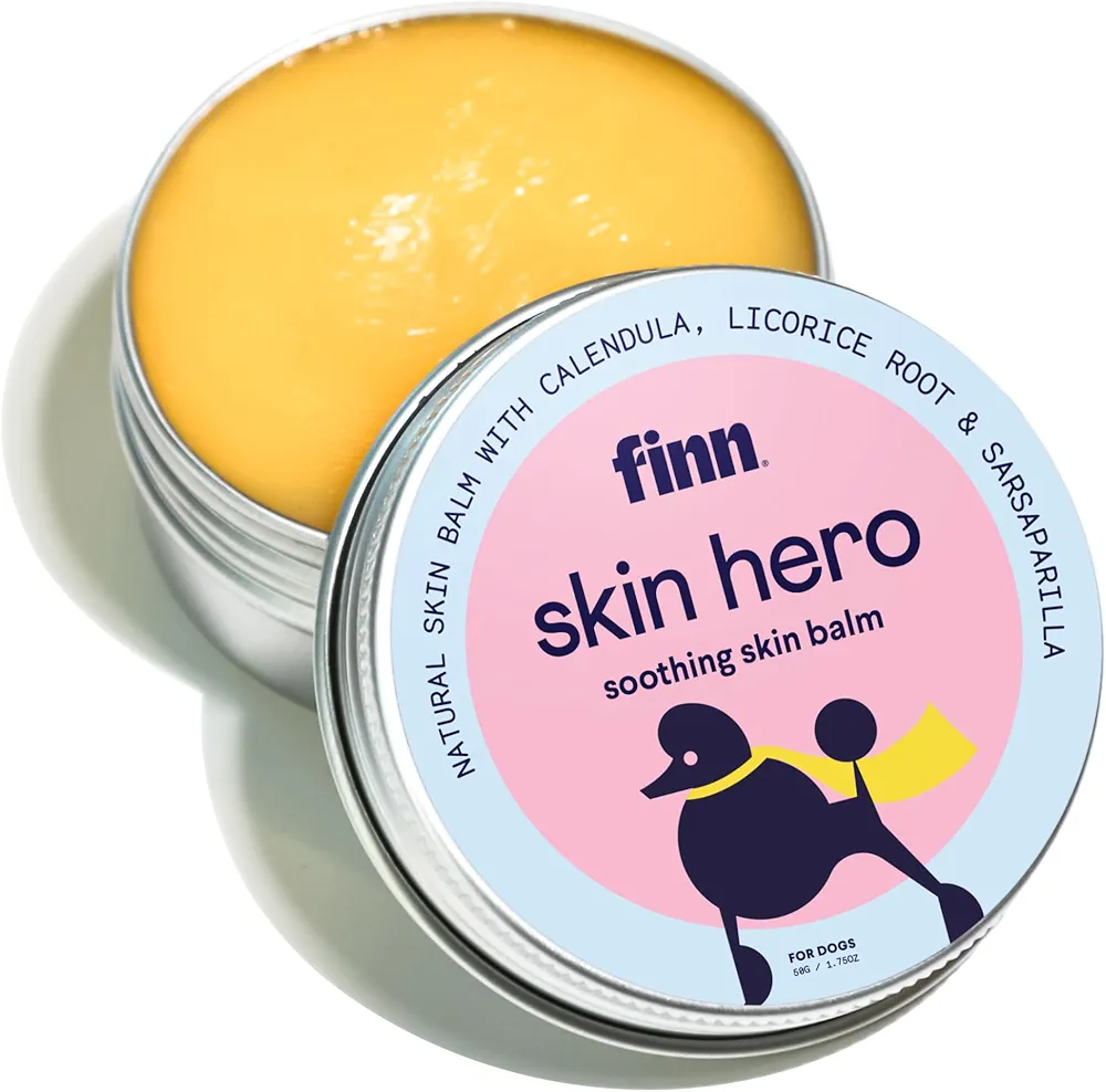 Finn Skin Hero | Revitalizing Natural Dog Skin Balm | Soothes, Strengthens & Protects from Hot Spots, Itching and Irritation - 1.75 oz