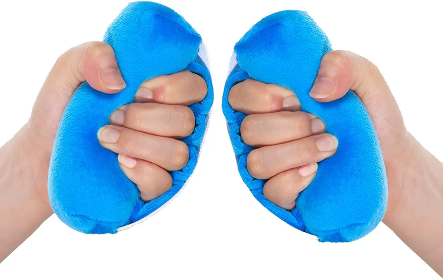 TYYIHUA Palm Protector Hand Contracture Cushion, (2 Pack) Fluff Finger Contracture Cushion with Elastic Band & Finger Sepereter, Support Hand Finger Open, Prevent Hand Contracture