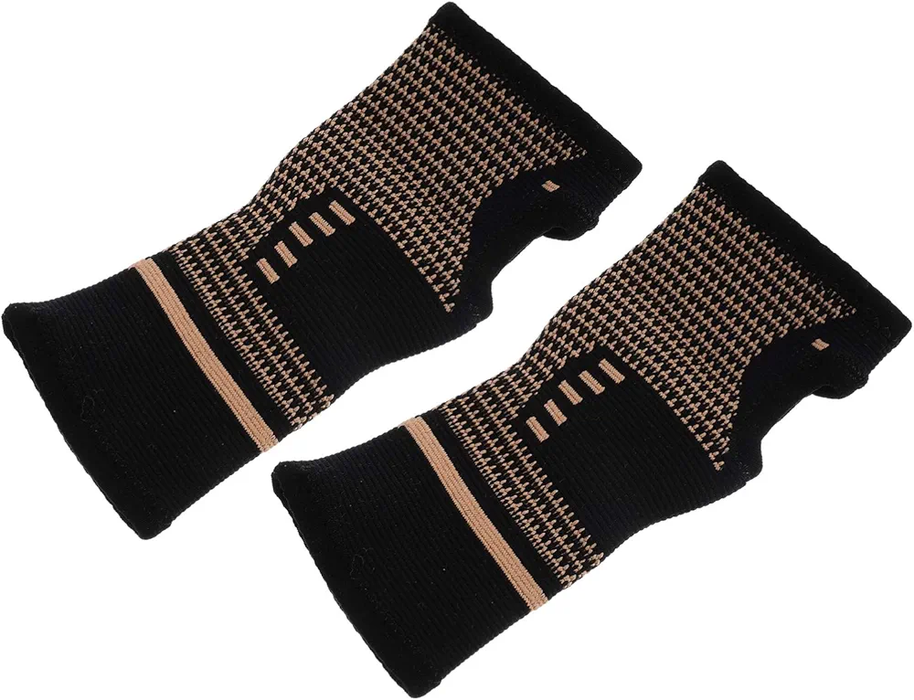 Copper Compression Wrist Brace Guaranteed Highest Copper Content Wrist Support Sleeves Wrist Wraps for Carpal Tunnel Tendonitis Wrist Sprain M