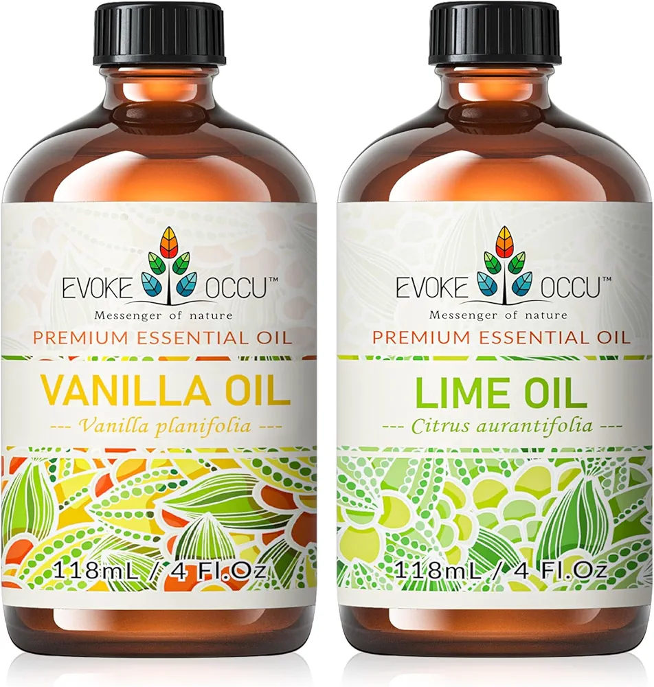 EVOKE OCCU Vanilla Essential Oil and Lime Essential Oil - 4 Fl Oz