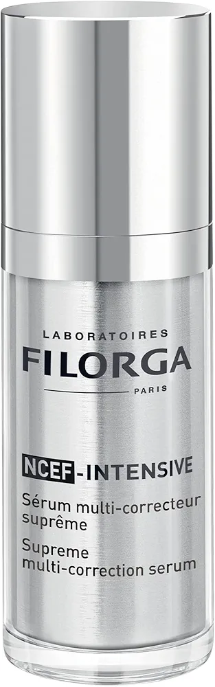 Filorga NCEF-Intensive Multi-Correction Face Serum, Concentrated Anti Aging Treatment with Retinol and Vitamin C for Wrinkle Reduction and Firming Skin Care, 1 fl. oz.