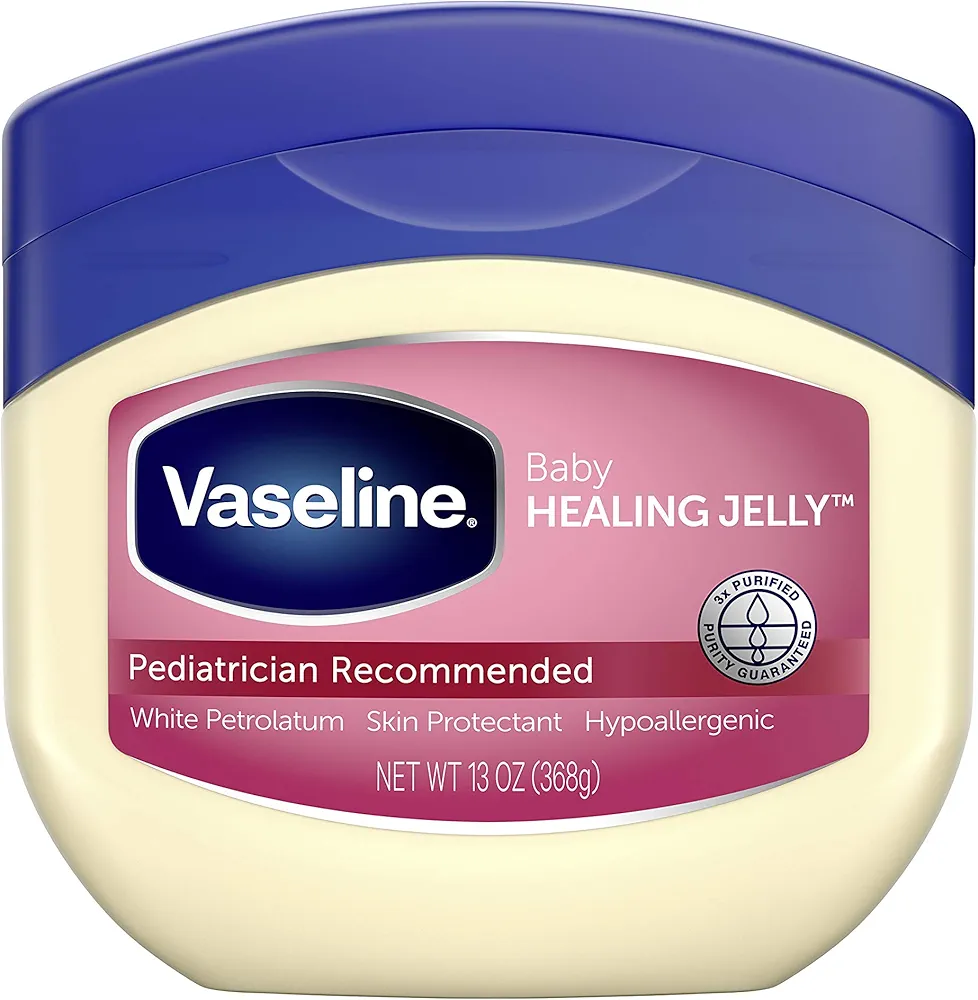 Vaseline 100% Pure Petroleum Jelly, Baby 13 oz (Pack of 3)