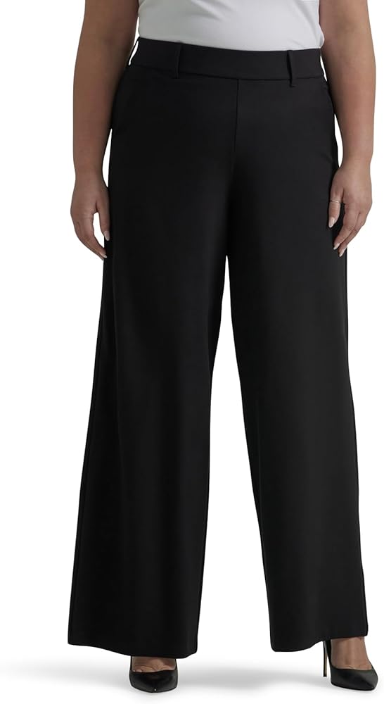 Lee Women's Plus Size Ultra Lux Comfort Any Wear Wide Leg Pant