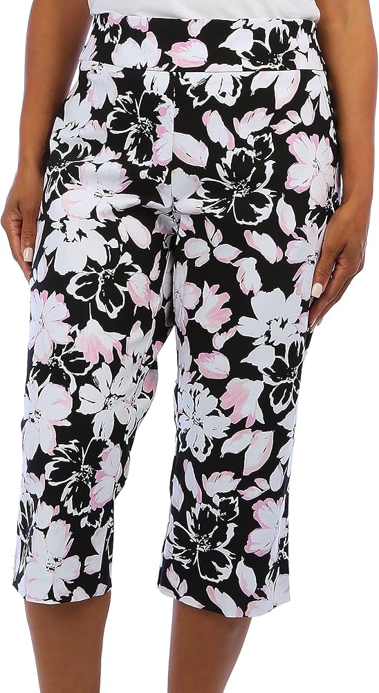 Counterparts Petite Floral Print Pull-On Capris, Parent