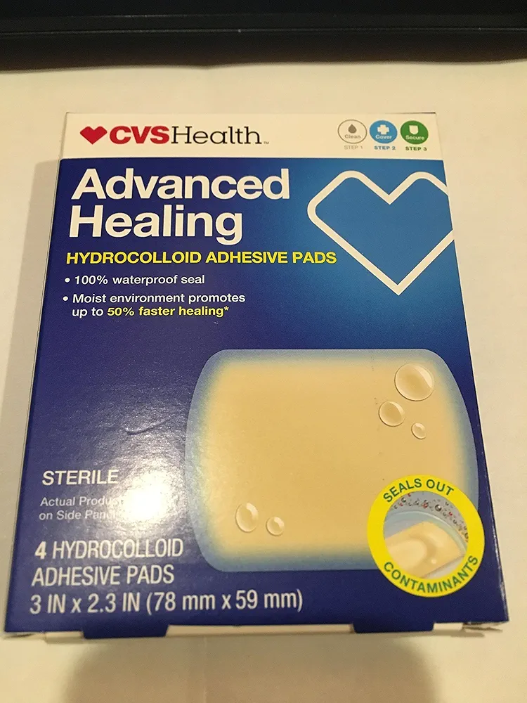 Advance Healing Hydrocolloid Bandages 3x2.3 in. (Tough Pads)