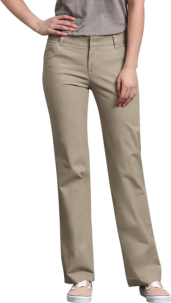 Dickies Women's Relaxed Straight Stretch Twill Pant