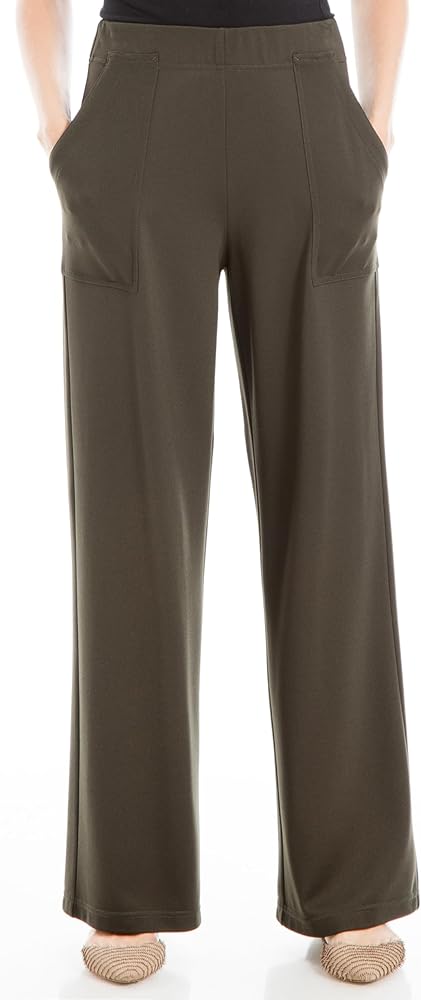 Max Studio Women's Easy Wide Leg Ponte Pant