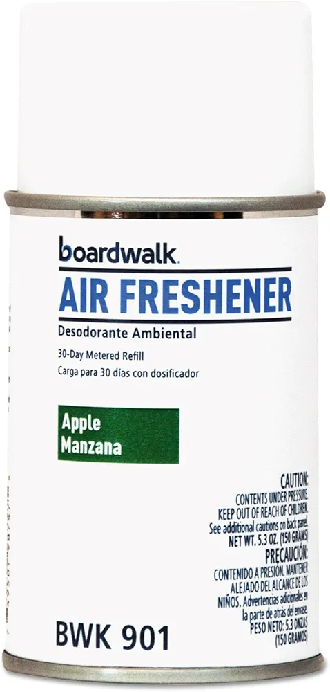 Boardwalk 1048763 5.3 oz Aerosol Spray Metered Air Freshener Refill - Apple Harvest (12-Piece/Carton)