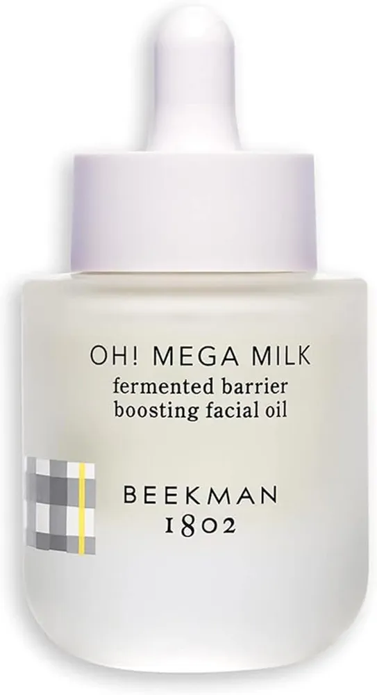 Beekman 1802 Oh! Mega Milk Facial Oil - Niacinamide & Vitamin C - Barrier Boosting - Fragrance Free - Intensely Hydrates & Softens - Cruelty Free