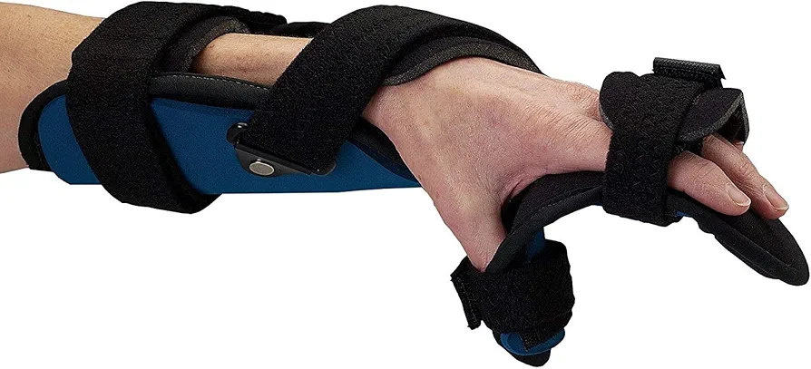 Rolyan Advanced Orthosis, Mitt Brace & Wrist Strap for Positioning, Hand & Wrist Support Splint Allows For Extension/Flexion, Radial/Ulnar & Supination/Pronation Adjustments, Small, Left or Right Hand