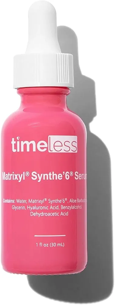 Timeless Skin Care Matrixyl Synthe’6 Serum - Face Serum for Skin Care - Matrixyl Serum with Hyaluronic Acid for Skin Hydration - Personal Care Skin Serum - 1 oz