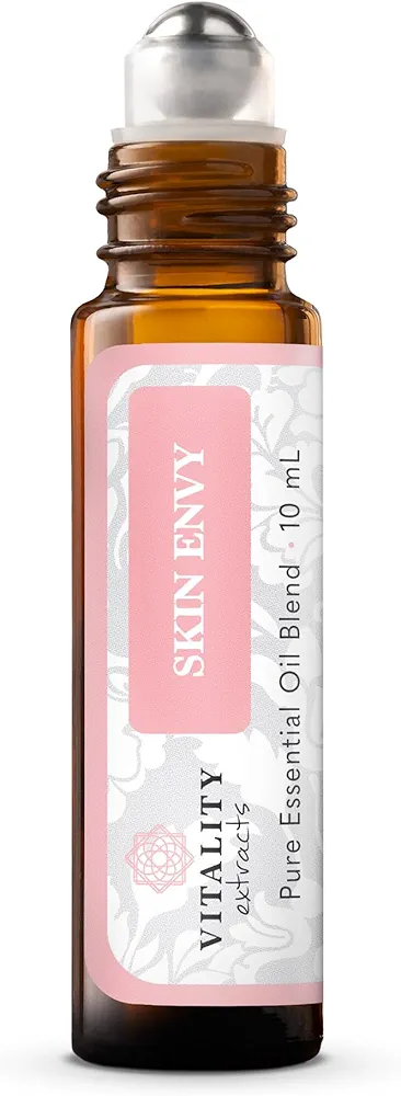 Vitality Extracts Skin Envy - Face Moisturizer Serum, Coconut Oil, Collagen, Vitamin E, Vegan, Frankincense Essential Care, Sandalwood Soothing, Clarifying, Skin Health