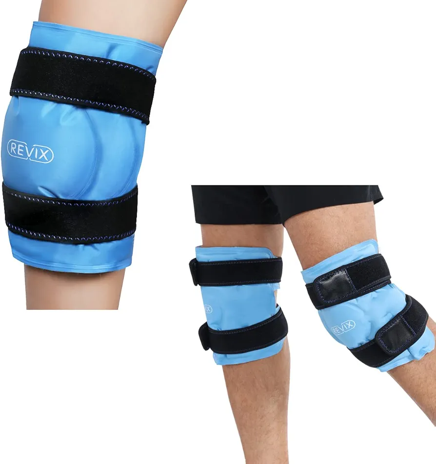 REVIX Ice Packs for Knee Injuries Reusable, Gel Ice Wraps with Cold Compression for Injury