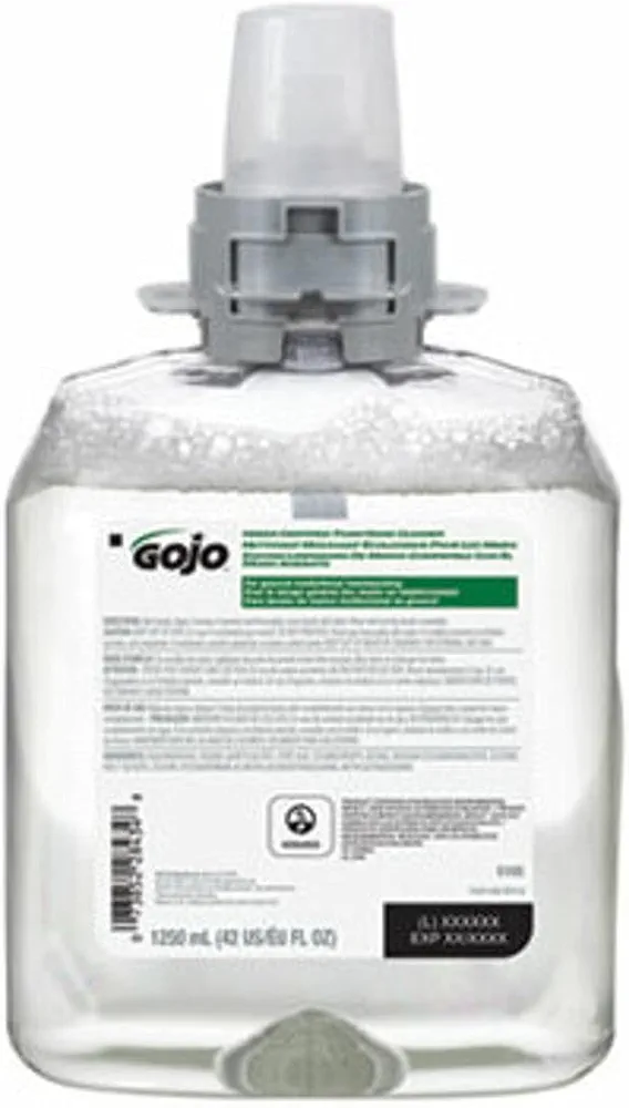 GOJO Green Certified Foam Hand Cleaner, Unscented, 1,250 mL Refill, 4/Carton