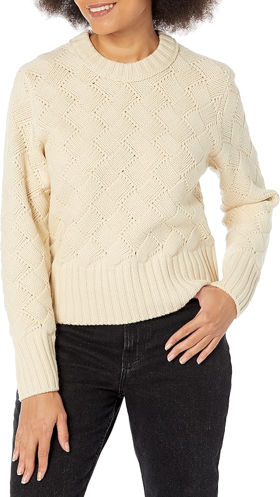 Joie Womens ISABEY Sweater, Bleached Sand, XL