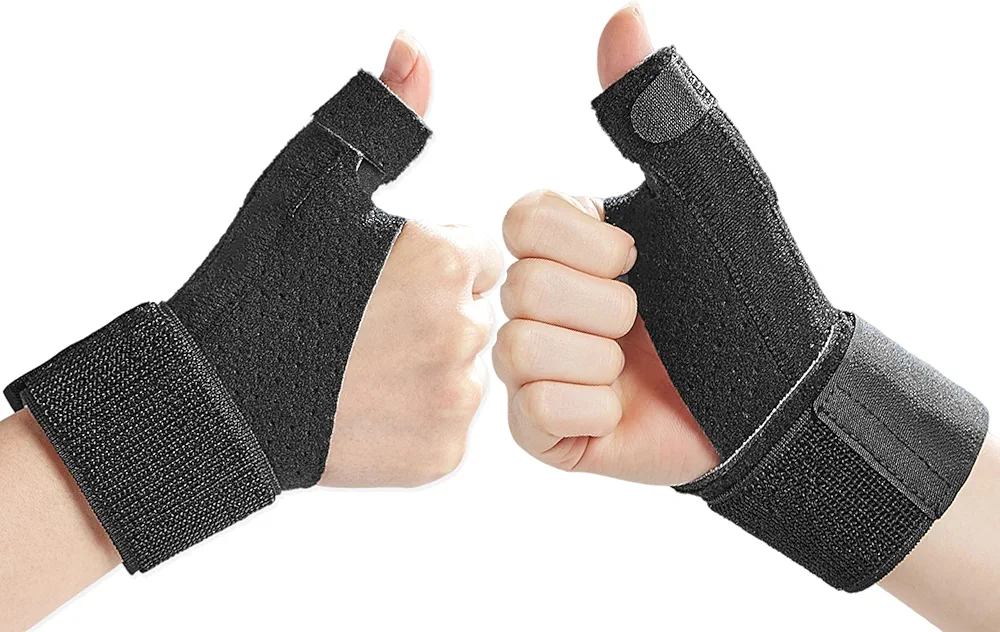 2 Pack Reversible Thumb & Wrist Stabilizer splint for Trigger Finger, Pain Relief, Arthritis, Tendonitis, BlackBerry Thumb, Sprained