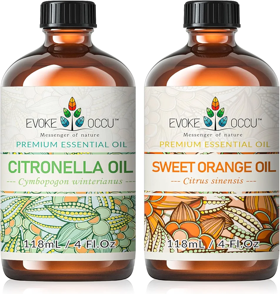 EVOKE OCCU Citronella Essential Oil and Sweet Orange Essential Oil - 4 Fl Oz