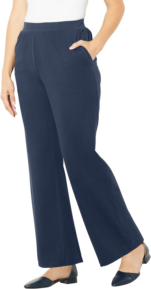 Catherines Women's Plus Size Suprema Wide Leg Pant