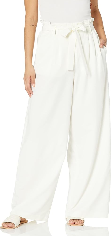 BCBGMAXAZRIA Women's Wide Leg Functional Pocket Pants