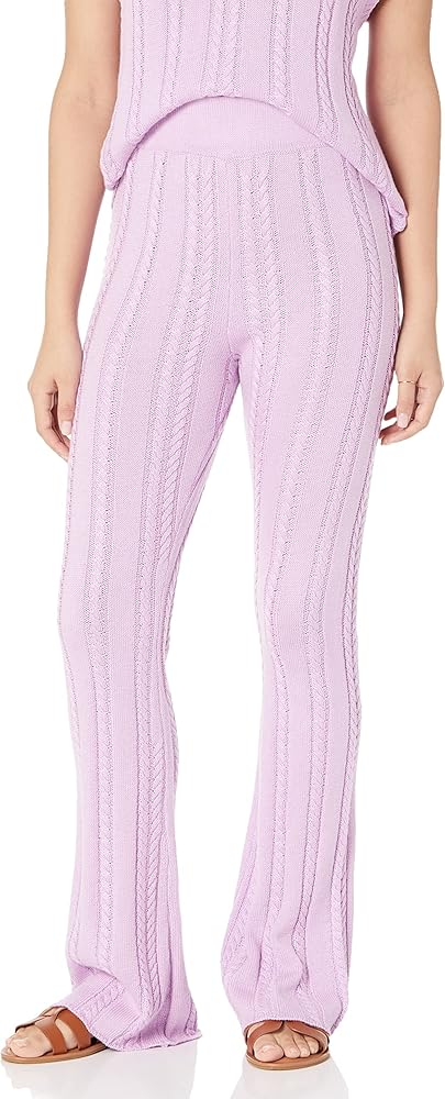 The Drop Women's Frankie Fitted Pull-on Cable Flare Pant