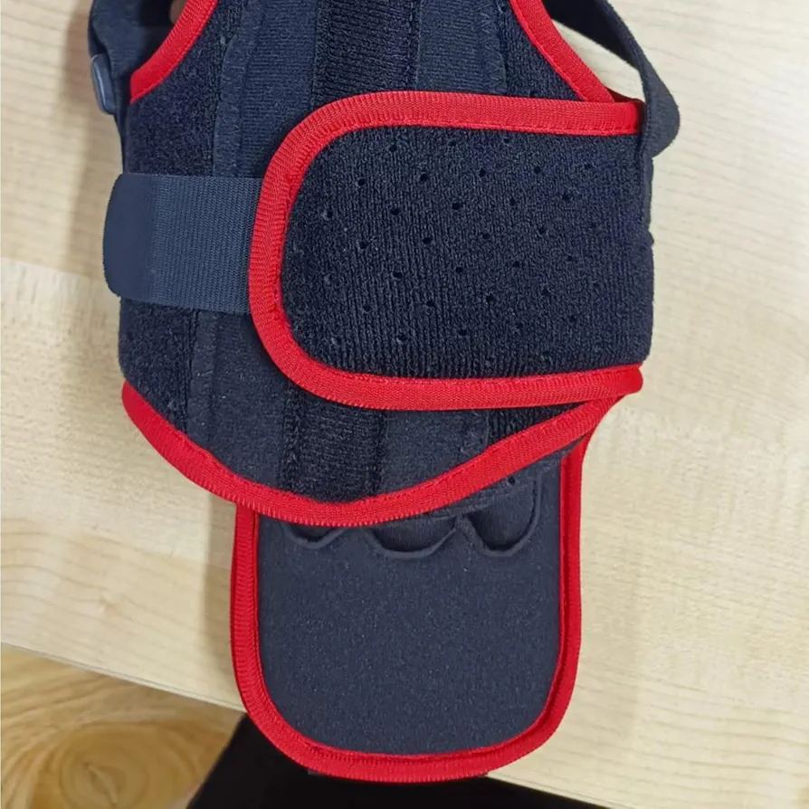 Plantar Fasciitis Night Splint: Adjustable Plantar Fasciitis Brace with Hard Support for Women Men Plantar Fasciitis Relief Achilles Tendonitis Foot Drop Heel Pain Black-Red