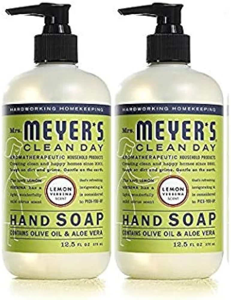 Mrs. Meyers Clean Day Hand Soap Lemon Verbena 12.5 fl oz (2 Pack)