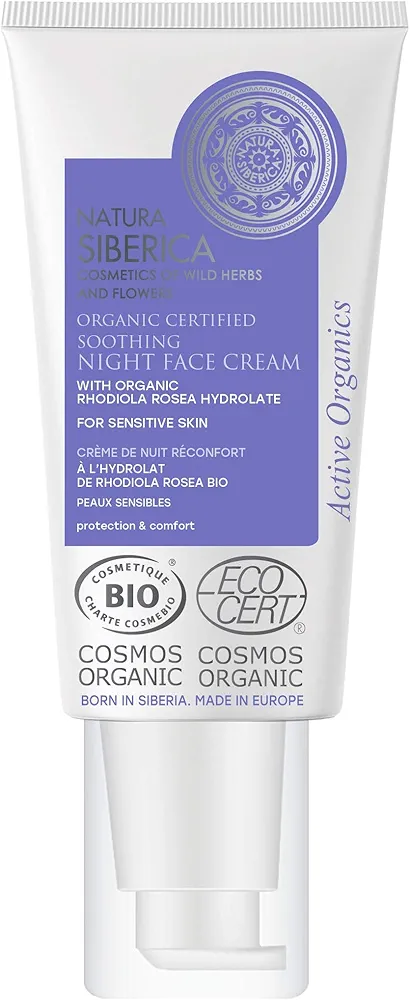 NATURA SIBERICA Rhodiola Rosea Soothing Night Face Cream, 50 ML