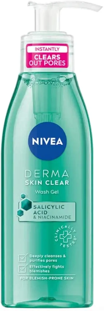 NIVEA Derma Clear Wash Gel For Blemish-prone Skin150ml